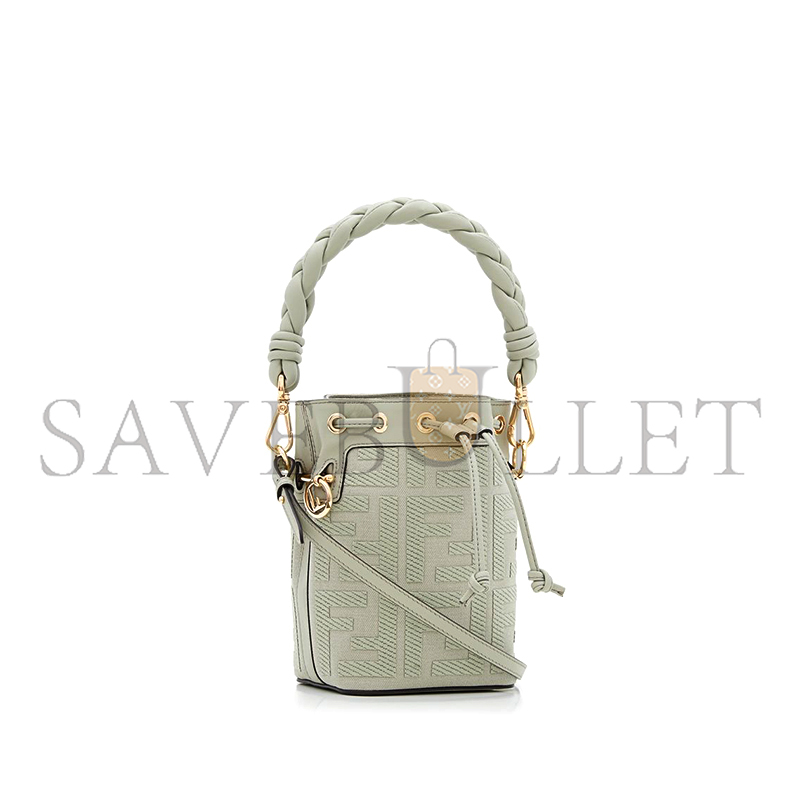 F**di embossed ff canvas mon tresor mini bag 8bs010anxdf1k3b (18*12*10cm)